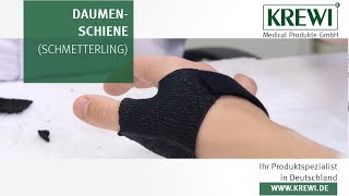 7 Daumenfunktionsschiene Schmetterling  Rhizarthrose  Ergotherapie [upl. by Xella]