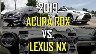 Best Luxury Japanese CUV  2019 Acura RDX vs 2019 Lexus NX 300 Comparison [upl. by Aihcela]