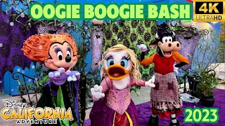 Oogie Boogie Bash 2023 Park Walkthrough Villains Grove Tour and Frightfully Fun Parade [upl. by Eiblehs598]