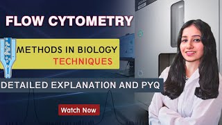 Flow Cytometry Analysis I Techniques I Methods in Biology I Detailed Explanation amp PYQ [upl. by Vitkun]