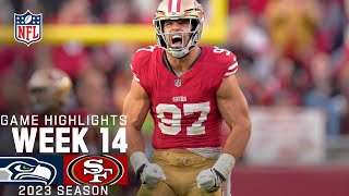 Seattle Seahawks vs San Francisco 49ers Game Highlights  NFL 2023 Week 14 [upl. by Aimil]