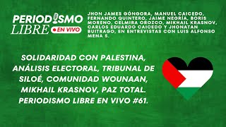 SOLIDARIDAD CON PALESTINA ANÁLISIS ELECTORAL TRIBUNAL SILOÉ COMUNIDAD WOUNAAN KRASNOV PAZ TOTAL [upl. by Zola]