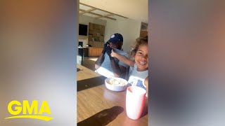 Lamorne Morris’ daughter has cutest reaction to his Emmy nomination [upl. by Reprah512]