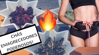 RECEITAS DE CHÁS PARA EMAGRECER E DESINCHAR HIBISCOCHÁ BRANCO E SENE [upl. by Alano]