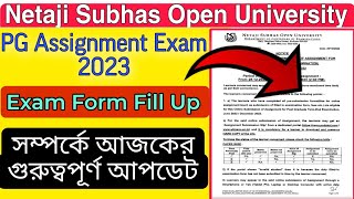 nsou pg exam form fill up 2023  nsou pg assignment 2023  nsou exam form fill up 2023  nsou [upl. by Niawat]