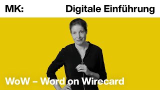 Digitale Einführung Word on Wirecard  Münchner Kammerspiele [upl. by Aicenek]