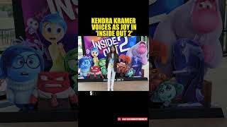 KENDRA KRAMER VOICES AS JOY IN INSIDE OUT 2 kendrakramer insideout2 joy [upl. by Neetsuj]