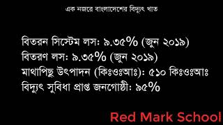 এক নজরে বাংলাদেশের বিদ্যুৎ খাত [upl. by Latsirc]