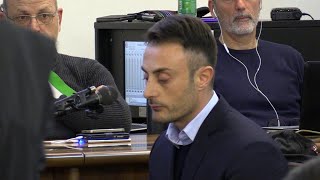 Processo Cucchi il carabiniere Tedesco quotCalci sul corpo e in faccia a Stefanoquot [upl. by Somisareg]