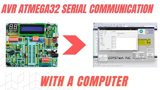 ATMega32 UART Programming  ATmega32 PC Serial Communication [upl. by Odlavso]