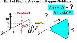 Mechanical Engineering Centroids amp Center of Gravity 32 of 35 Area using PappusGuldinus [upl. by Davine]