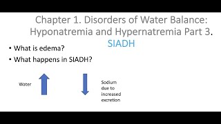 Hyponatremia Part 3 SIADH [upl. by Atilol]