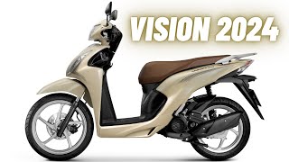 Vision 2024 có màu gì mới Honda Vision tiêu chuẩn đen bóng 2023 I Giá xe 247 [upl. by Aicatsanna219]