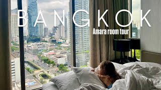 BANGKOK 🇹🇭 Amara hotel room tour 🛁 [upl. by Altis851]