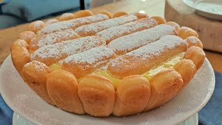 TORTA al LIMONE SENZA FORNO torta alla crema e limone SENZA BURRO torta al limone torta alla crema [upl. by Brandea762]