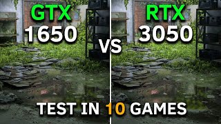 GTX 1650 vs RTX 3050  Test In 10 Games at 1080p  How Big is The Difference [upl. by Hopfinger756]