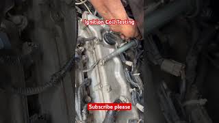 Ignition Coil testing automobile ignition coil spark sparktest [upl. by Acinorav]