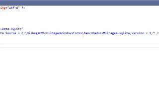 Pra Programar é só começar  AppConfig com connection string VBNet [upl. by Nirihs501]