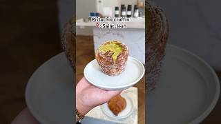 Plantbased pistachio cruffin 🥐🤯 amsterdam bakery croissant cruffin pistachio plantbased [upl. by Ramah515]