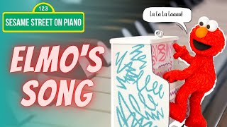 Elmos song piano version  lalalala lalalala Elmo song  sheet music in the description [upl. by Sedinoel]