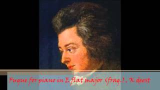 W A Mozart  KV deest  Fugue fragment for piano in E flat major [upl. by Suter]