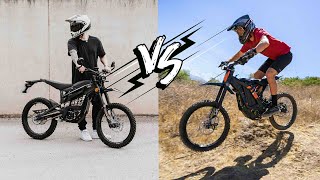 Which Bike Is Better Sur ron X vs Talaria Sting [upl. by Inram]