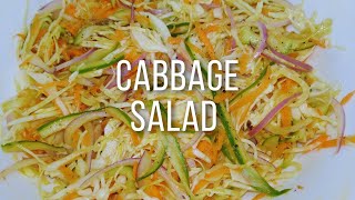 Quick and Easy Cabbage Salad Recipe  Healthy Green Salad  How to make Mix Vegetable Salad at Home [upl. by Nirret897]