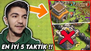 EN İYİ 5 TAKTİK SALDIRISI  Askerlerin Max Olmasına Gerek Yok   Clash Of Clans [upl. by Burgener470]