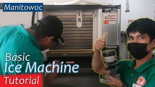 Basic ICE MACHINE Tutorial Manitowoc Indigo Model Water Pump [upl. by Namlak529]