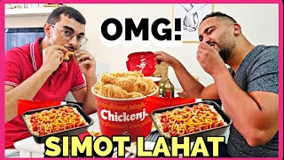 THE FIRST JOLLIBEE FILIPINO FRIED CHICKEN ANG UNANG NAKAIN NG PINSAN NIYA NA GULAT SIYA [upl. by Nnorahs]