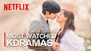 Top 14 Most Watched KDramas on Netflix Ft HappySqueak [upl. by Leesa]