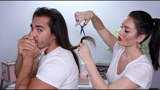 I Cut My Husbands Hair [upl. by Auqinaj]