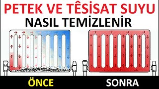 Kalorifer petek suyu nasıl değiştirilir Kombi tesisatı nasıl temizlenir Petek içi nasıl temizlenir [upl. by Oniger]