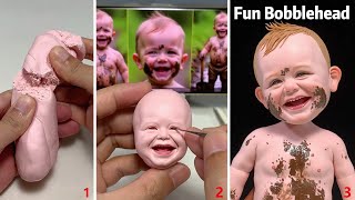 How to Make a Whimsical Muddy Boy Clay Figurine  Polymer Clay Tutorial [upl. by Yate]