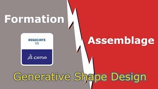 CATIA V5  Generative Shape Design  Comment créer un assemblage [upl. by Pepita]