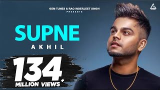 Supne Kade Aave Kade Jaave  Akhil  Tanvi Nagi  Punjabi Song [upl. by Anitra776]