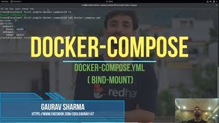 8 Docker Compose in Hindi  Bind Mount [upl. by Airamahs]