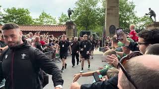 Twickenham Stadium South Africa Vs Wales Rugby Players Walking in [upl. by Stanway]