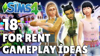 18 For Rent Gameplay Ideas To Try  The Sims 4 Guide [upl. by Dnomso]