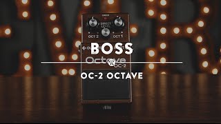 Boss OC2 Octave Pedal  Reverb Demo Video [upl. by Cyrie]