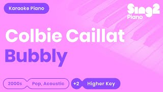 Colbie Caillat  Bubbly Higher Key Karaoke Piano [upl. by Neelac]