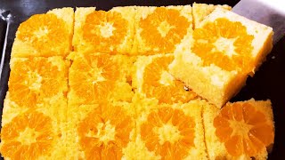 Evde Mandalina Varsa Bu Keki Yapın 🍊Ev Halkından 💯 Puan AldıSulu Sulu Mandalinalı Nemli Kek [upl. by Ataga653]