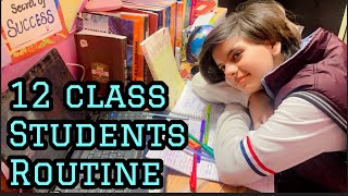 12 class students study 📚 routine ❣️💫📚📚📚 [upl. by Alliuqahs694]