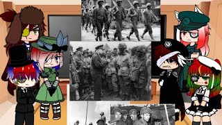 Past Countryhumans react to each other during ww2 part 1 America [upl. by Kimberley]