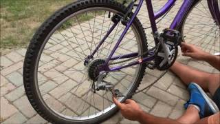 How To Put A Bike Chain Back OnEASY Tutorial [upl. by Claudina]