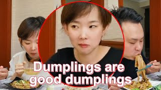 Dumplings are good dumplings吃货 整蛊 吃播 funny 吃貨 早餐 [upl. by Nalon]