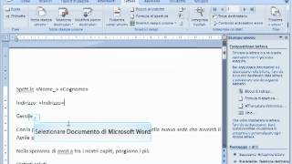 Word 2007  Lezione 11  Stampa Unione [upl. by Gile]