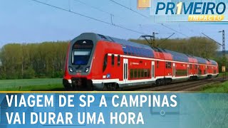 Trem intercidades entre São Paulo e Campinas vai a leilão nesta quinta  Primeiro Impacto 290224 [upl. by Ricca818]