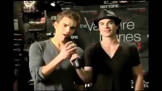 Ian Somerhalder and Paul Wesley  funny video [upl. by Ayotahc]