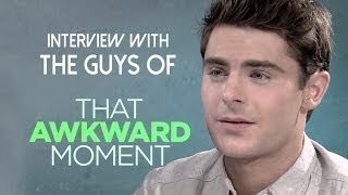 Miles Teller Zac Efron Michael B Jordan Talk That Awkward Moment [upl. by Adali]